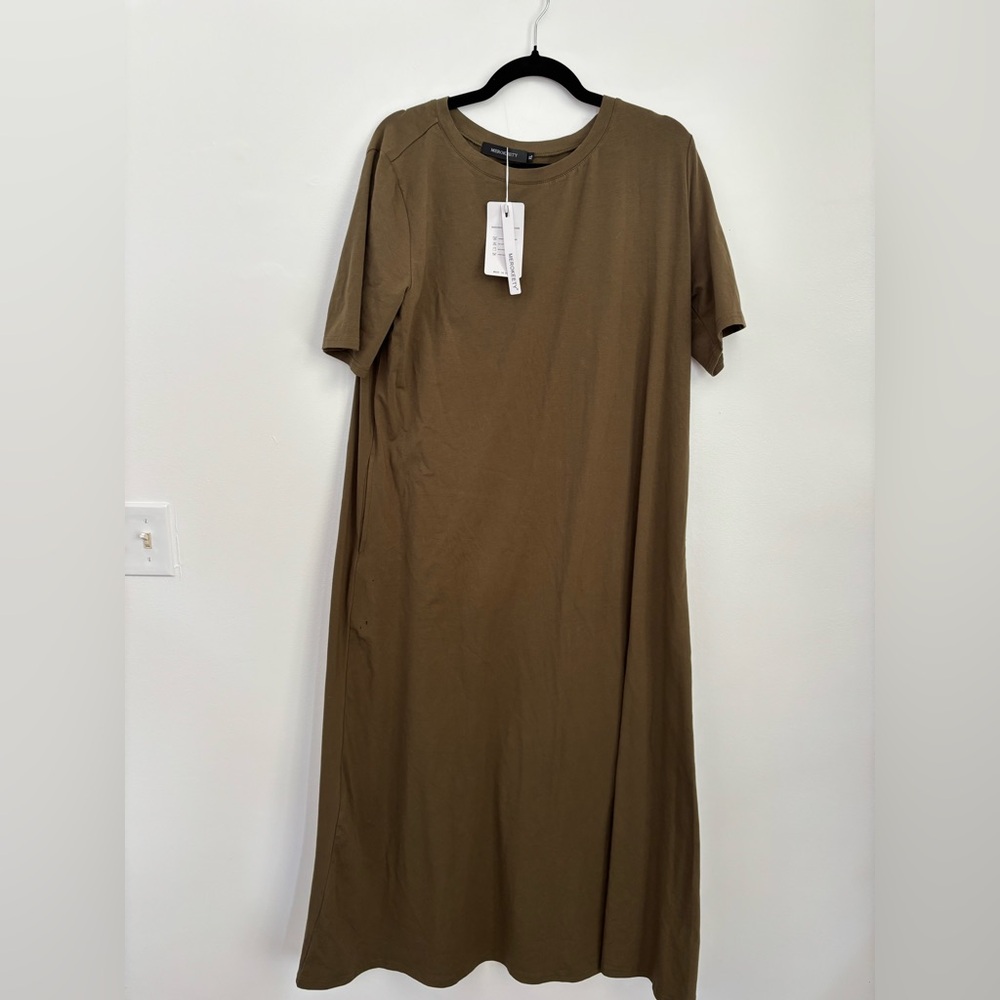 NWT Dark green T-Shirt tunic dress
